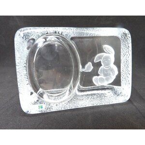 Baby's  Picture Frame Free Standing Crystocraft with Teddy Bear New no box